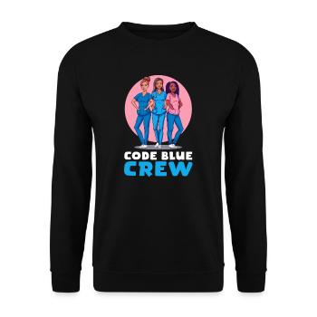 Infirmière de l’urgence Code Blue Crew - Sweat-shirt Unisexe - noir - Devant - Alina (178cm) & Michal (187cm)