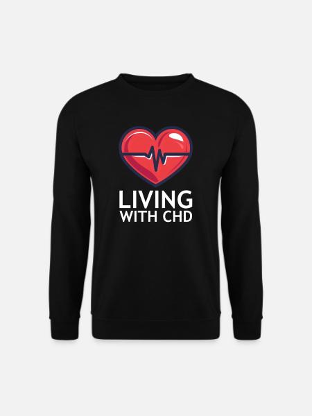 KHK-Bewusstsein Leben mit KHK - Unisex Pullover - Schwarz