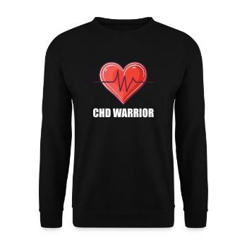 Conscience CHD Warrior - Sweat-shirt Unisexe - noir - Devant - Alina (178cm) & Michal (187cm)
