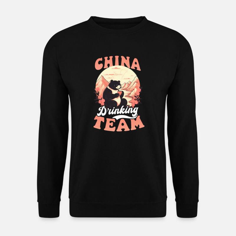 Équipe de buveurs chinois - Sweat-shirt Unisexe - noir