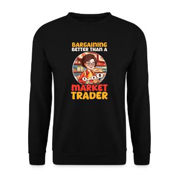 Chinese Mom Bargaining Better Than a Market Trader - Unisex Sweatshirt - black - Front - Alina (178cm) & Michal (187cm)