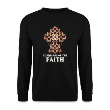 Orthodox Guardians Of The Faith - Unisex Sweatshirt - black - Front - Alina (178cm) & Michal (187cm)