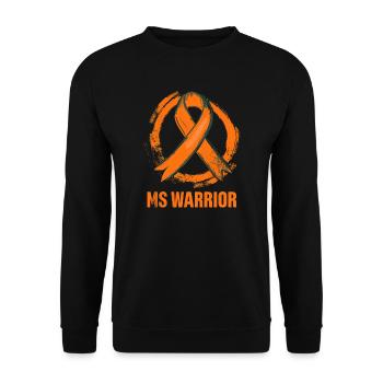 MS Awareness Ms Warrior - Unisex Pullover - Schwarz - Vorne - Alina (178cm) & Michal (187cm)