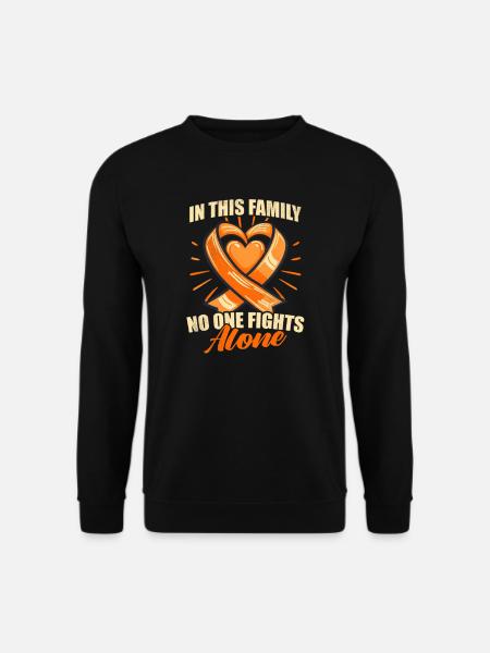 Sensibilisation à la SP Dans cette famille, personne ne se bat seul - Sweat-shirt Unisexe - noir