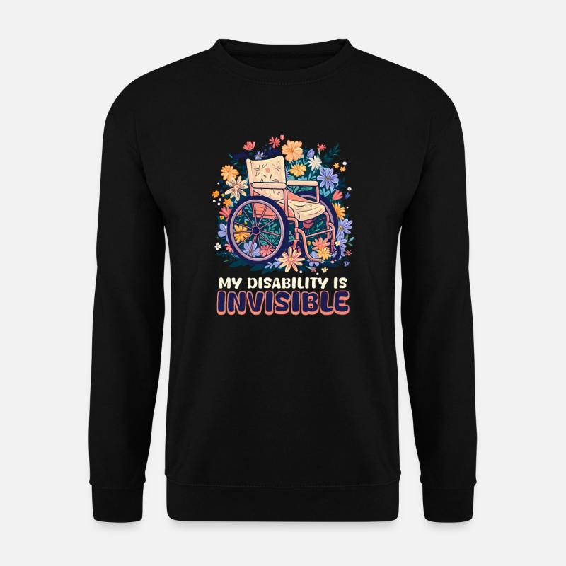 Handicap invisible Mon handicap est invisible - Sweat-shirt Unisexe - noir