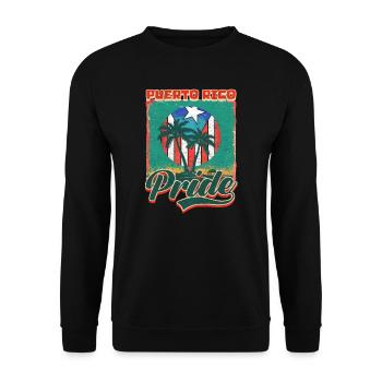 Porto Rico Porto Rico Fierté - Sweat-shirt Unisexe - noir - Devant - Alina (178cm) & Michal (187cm)