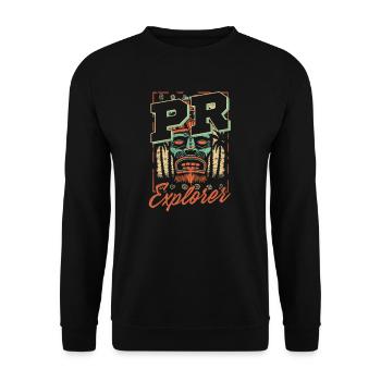 Porto Rico RP Explorer - Sweat-shirt Unisexe - noir - Devant - Alina (178cm) & Michal (187cm)
