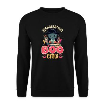 Kindergärtnerin Kindergarten Boo Crew - Unisex Pullover - Schwarz - Vorne - Alina (178cm) & Michal (187cm)