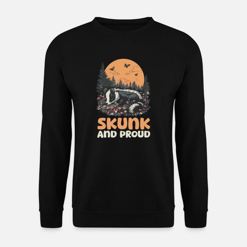Skunk Skunk and Proud - Unisex Sweatshirt - black