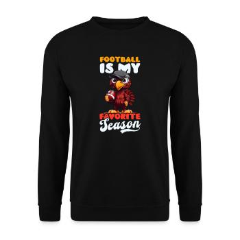 Thanksgiving Football Saison préférée de football - Sweat-shirt Unisexe - noir - Devant - Alina (178cm) & Michal (187cm)