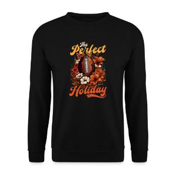 Thanksgiving Football : les vacances parfaites - Sweat-shirt Unisexe - noir - Devant - Alina (178cm) & Michal (187cm)