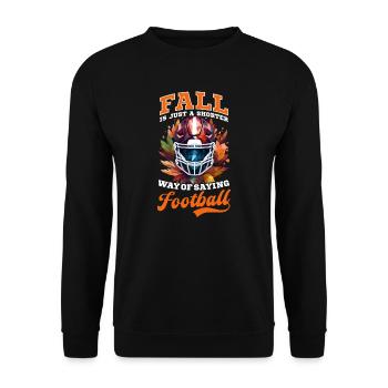 Thanksgiving Football Fall Shorter Way Football - Sweat-shirt Unisexe - noir - Devant - Alina (178cm) & Michal (187cm)