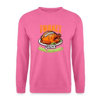 Thanksgiving Football Türkei Touchdowns - Unisex Pullover - Pink - Vorne