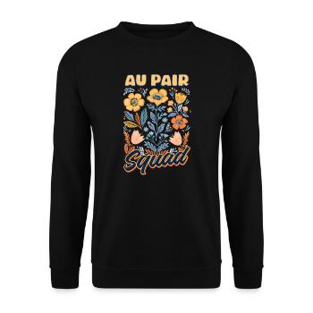 Au Pair Au Pair Squad - Unisex Pullover - Schwarz - Vorne - Alina (178cm) & Michal (187cm)