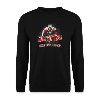 Jiu Jitsu Jiu Jitsu : plus qu’un sport - Sweat-shirt Unisexe - noir - Devant - Alina (178cm) & Michal (187cm)