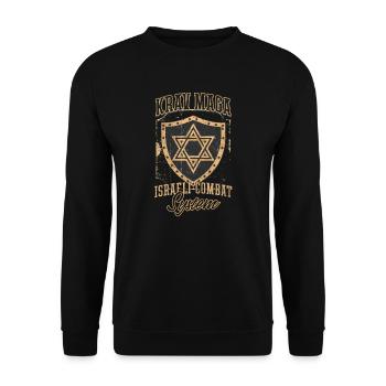 Système de combat israélien Krav Maga - Sweat-shirt Unisexe - noir - Devant - Alina (178cm) & Michal (187cm)