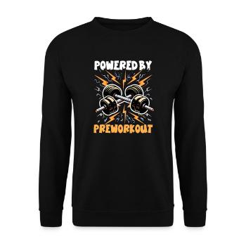 Pre Workout Powered By Preworkout - Unisex Pullover - Schwarz - Vorne - Alina (178cm) & Michal (187cm)