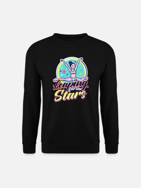 Gymnastik auf der Suche nach den Sternen - Unisex Pullover - Schwarz