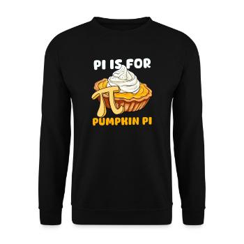 Pumpkin Pie Pi Is For Pumpkin Pie - Unisex Sweatshirt - black - Front - Alina (178cm) & Michal (187cm)
