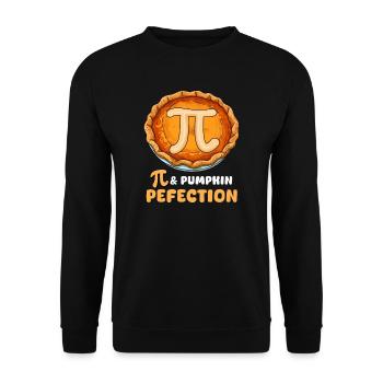 Pumpkin Pie Pi And Pumpkin Perfection - Unisex Sweatshirt - black - Front - Alina (178cm) & Michal (187cm)