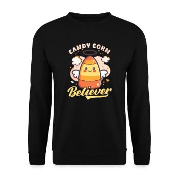 Bonbons au maïs Bonbons au maïs Believer - Sweat-shirt Unisexe - noir - Devant - Alina (178cm) & Michal (187cm)