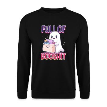 Booshit plein de booshit - Sweat-shirt Unisexe - noir - Devant - Alina (178cm) & Michal (187cm)