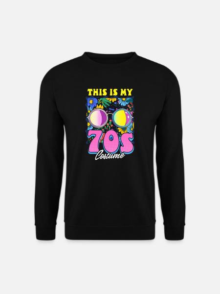 This Is My 70s Costume - Unisex Sweatshirt - black