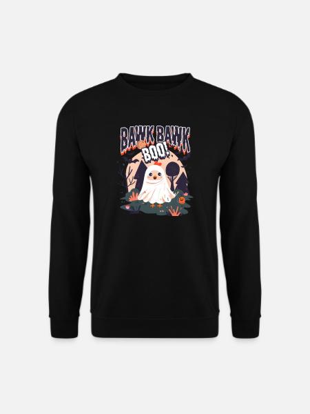 Halloween Chicken Bawk Bawk Boo! - Unisex Sweatshirt - black