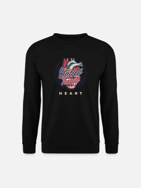 KHK-Bewusstsein: Kampferprobtes Herz - Unisex Pullover - Schwarz