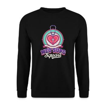 Med Surg Krankenschwester Med Surg Squad - Unisex Pullover - Schwarz - Vorne - Alina (178cm) & Michal (187cm)