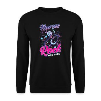 Med Surg Krankenschwester Krankenschwestern Rock Med Surg - Unisex Pullover - Schwarz - Vorne - Alina (178cm) & Michal (187cm)