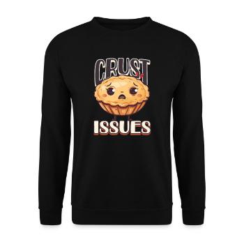 Bake Crust Issues - Unisex Sweatshirt - black - Front - Alina (178cm) & Michal (187cm)