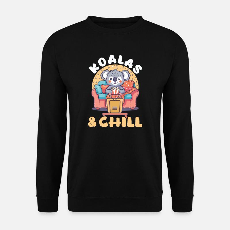 Koala Koalas & Chill - Sweat-shirt Unisexe - noir