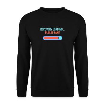 Back Surgery Recovery Loading... Please Wait - Unisex Sweatshirt - black - Front - Alina (178cm) & Michal (187cm)