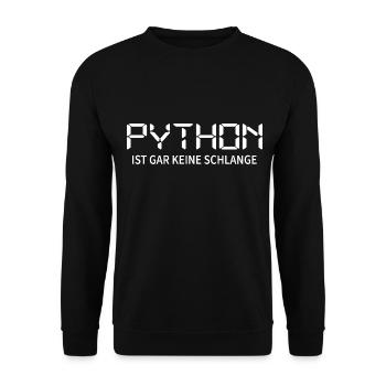 nerd python-coder server download programmieren - Unisex Pullover - Schwarz - Vorne - Alina (178cm) & Michal (187cm)