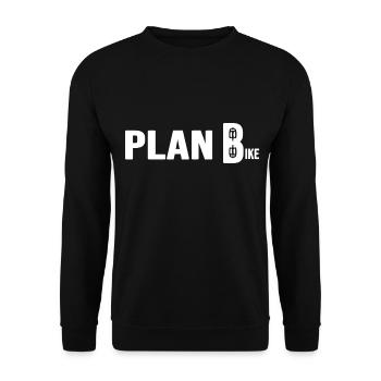 Fahrrad Bikezeit "Plan Bike" Gravelbike Radfahrer - Unisex Pullover - Schwarz - Vorne - Alina (178cm) & Michal (187cm)