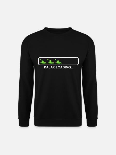 kajak kanu paddeln kajak-loading - Unisex Pullover - Schwarz