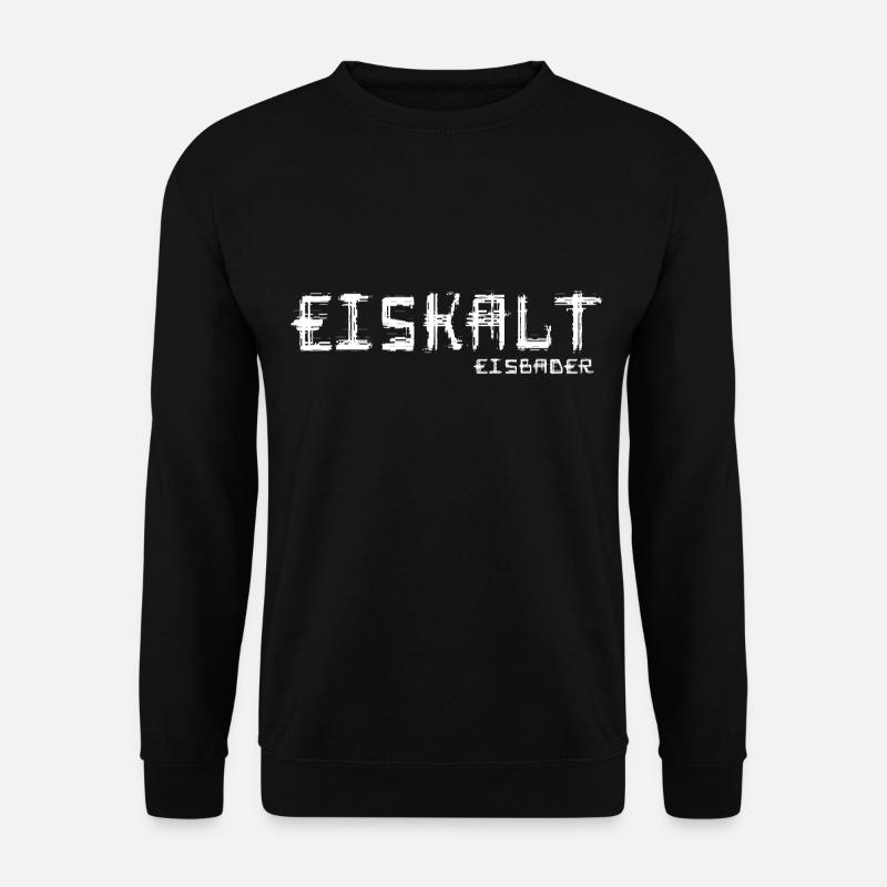 eisbaden eiskalt eisbader kneipp kryotherapie - Unisex Pullover - Schwarz