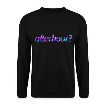 Afterhour Techno Rave Festival Electro Music Raver - Sweat-shirt Unisexe - noir - Devant - Alina (178cm) & Michal (187cm)