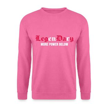 gymnastique musculation pas d’excuses « Leg Day » - Sweat-shirt Unisexe - rose - Devant