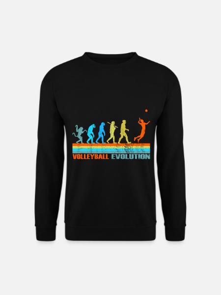 Volleyball Evolution retro gift - Unisex Sweatshirt - black