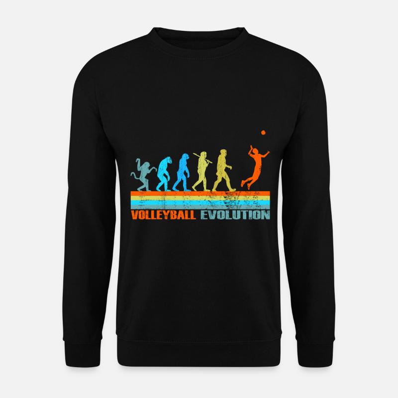 Volleyball Evolution retro gift - Unisex Sweatshirt - black