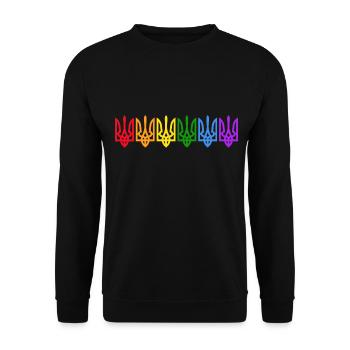 UKRAINE support peace Kyiv LGBT-ukraine - Unisex Sweatshirt - black - Front - Alina (178cm) & Michal (187cm)