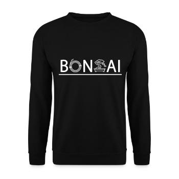 BONSAI Yamadori Bonsai Master Bonsai Wire - Unisex Sweatshirt - black - Front - Alina (178cm) & Michal (187cm)