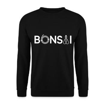 BONSAI Yamadori Bonsai Master Bonsai Scissors - Unisex Sweatshirt - black - Front - Alina (178cm) & Michal (187cm)
