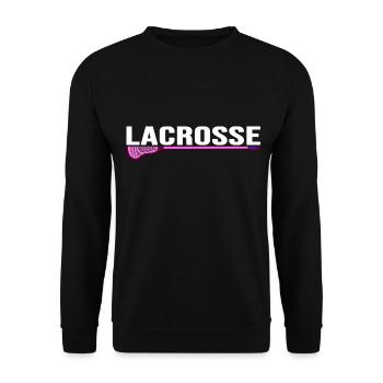 Lacrosse Lacrosse Racket Lacrosse Player - Unisex Sweatshirt - black - Front - Alina (178cm) & Michal (187cm)