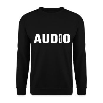 Audio Sound Engineering - Unisex Sweatshirt - black - Front - Alina (178cm) & Michal (187cm)