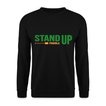 stand up paddle SUP Paddel Stand Up paddelboard - Unisex Pullover - Schwarz - Vorne - Alina (178cm) & Michal (187cm)