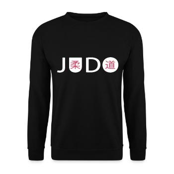 Judo Judoka hajime - Unisex Sweatshirt - black - Front - Alina (178cm) & Michal (187cm)
