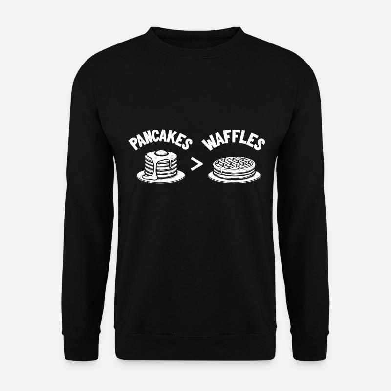 Pancakes over waffles - Unisex Sweatshirt - black